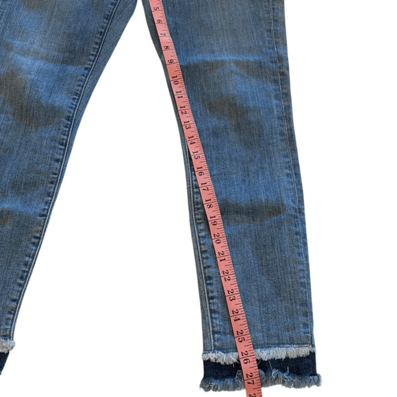 Loft Raw Hem Skinny Ankle Jeans 29 - Picture 8 of 8